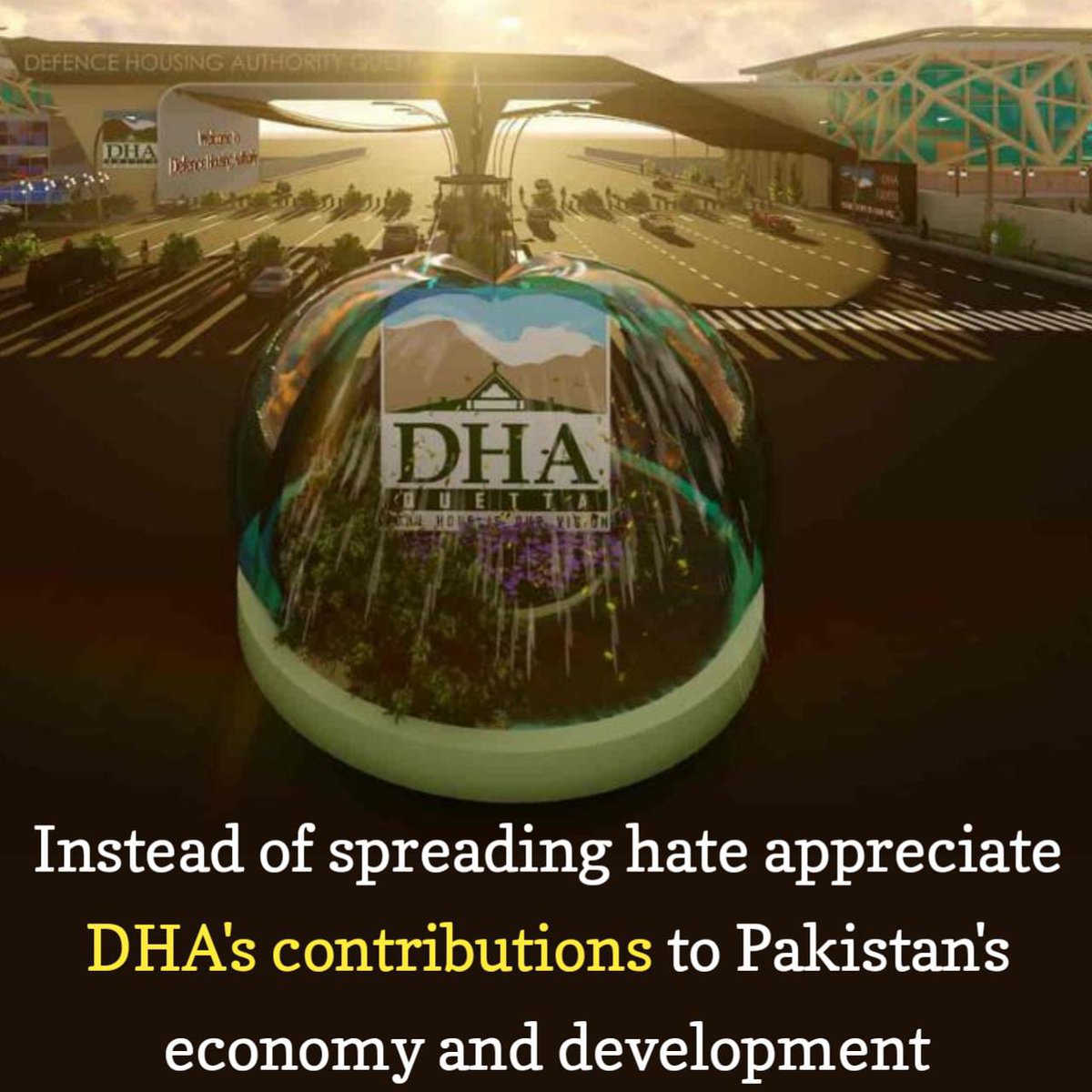jahangir021's tweet photo. Instead of spreading hate, appreciate DHA's contributions to Pakistan's economy and development! #DHA is building #Pakistan's future, while you're busy spreading negativity. #DHAisFuture #DHAforAll #NoToPropaganda #ڈی_ایچ_اے_سب_کا https://t.co/kAAYOs9XZp