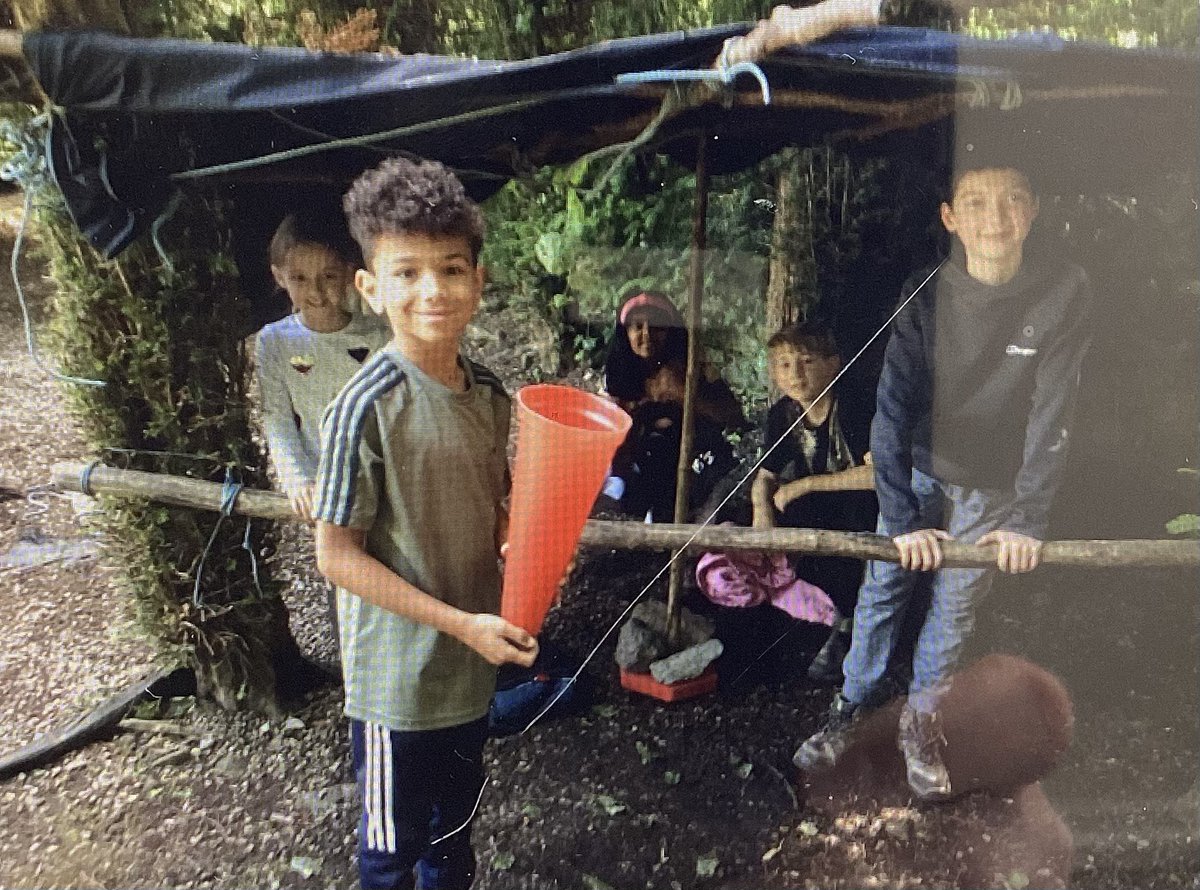 Group 4 stayed onsite and learnt how to be a wild survivor. They built dens, lit fires and used a bow and arrow. These skills are extremely important when surviving in the wild. #joy #courage #survivor
