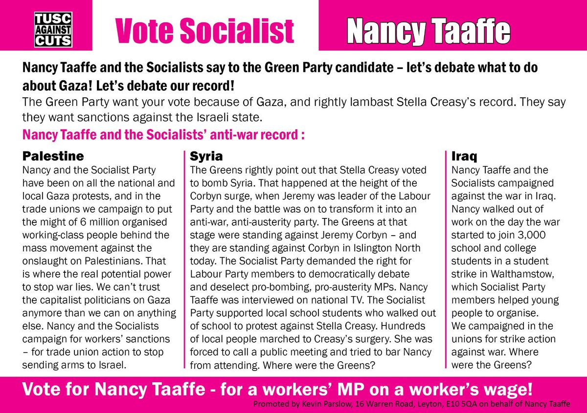 Help build the #socialist vote in #walthamstow.  Share my 40 year record of never bending the knee or selling out on as many platforms you're on.