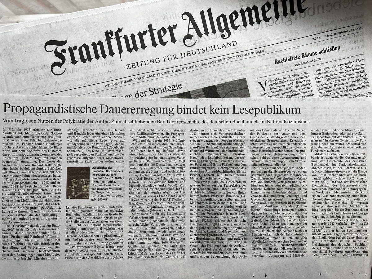 „Seine Bücherstube ist bis heute ein Leuchtturm des deutschen Buchhandels.“ Vielen Dank für die Würdigung der Firmengeschichte.
