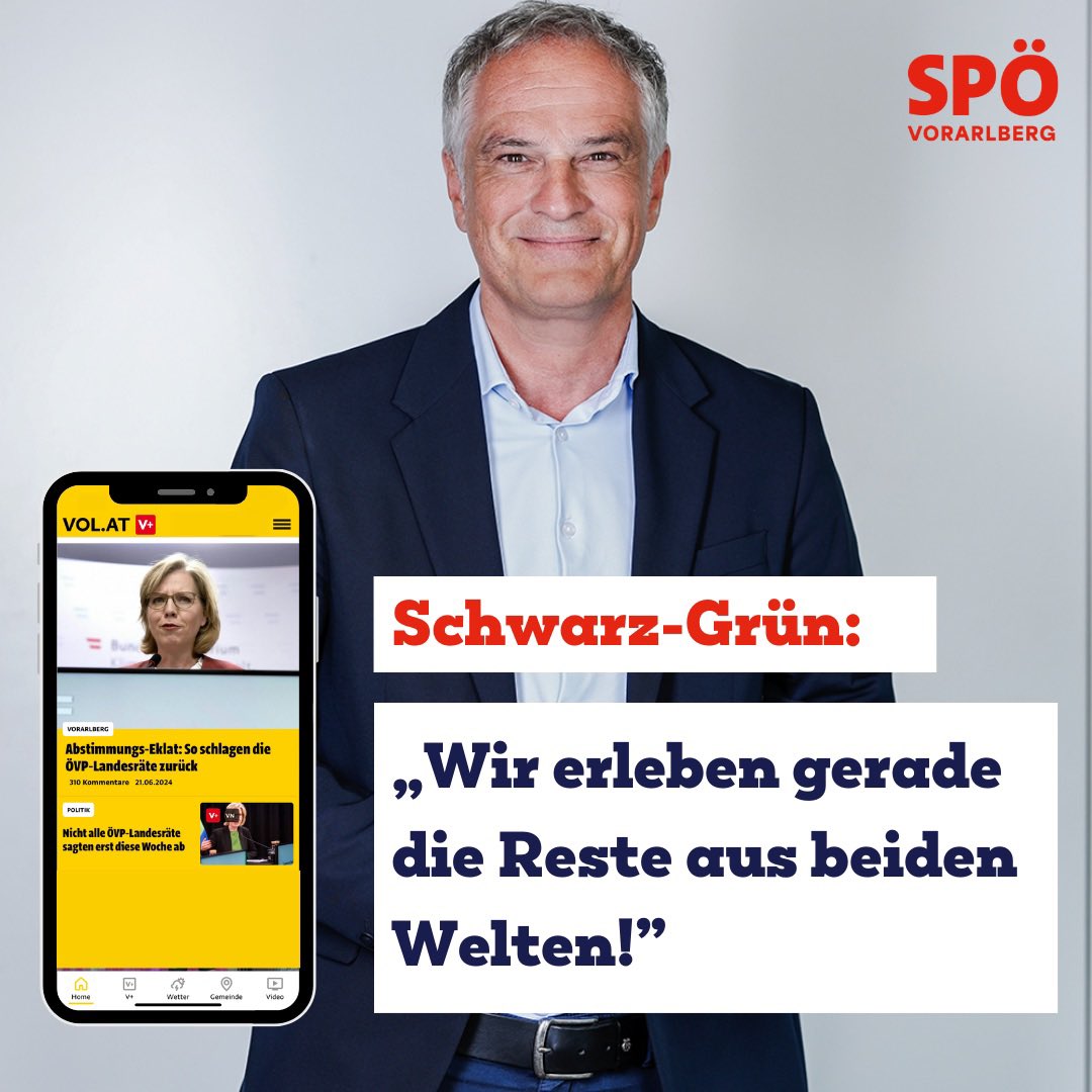 Das Schwarz-Grüne Schauspiel ist peinlich. So geht man in einer Regierung nicht miteinander um. Die Gesprächsverweigerung der ÖVP-Landesräte mit Ministerin Gewessler zeigt einen Stillstand, den wir uns in Vorarlberg und Österreich nicht leisten können! #ÖVP #Grüne #Regierung