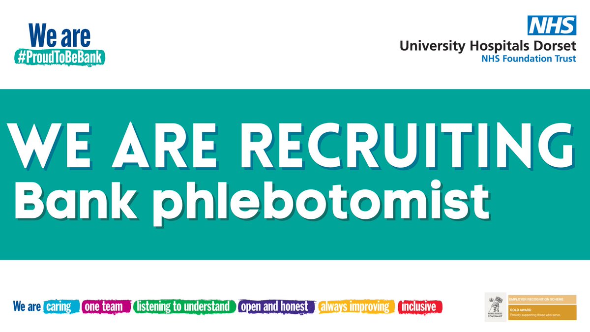 Do you have the skills to join our #phlebotomy service? 💉

Join #TeamUHD on the bank as a #phlebotomist and choose when and how often you work.

We're looking for someone with excellent attention to detail with previous experience in venepuncture.

Apply: bit.ly/3XxTWmU