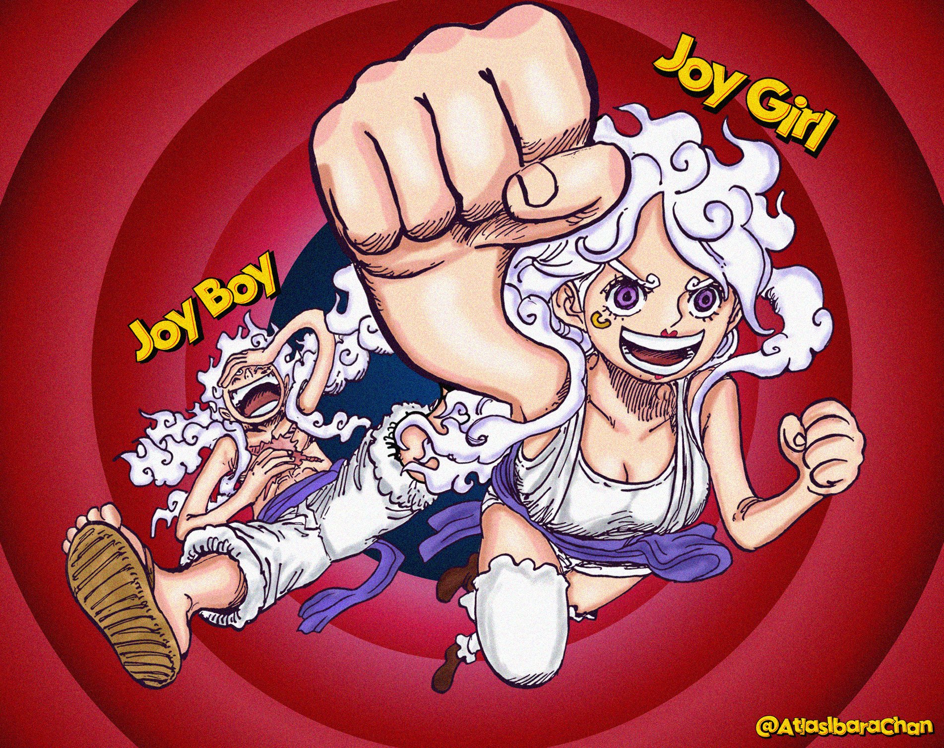 Ibara ✨ on X: “« Joy Boy & Joy Girl ! » - One Piece (Colored by 
