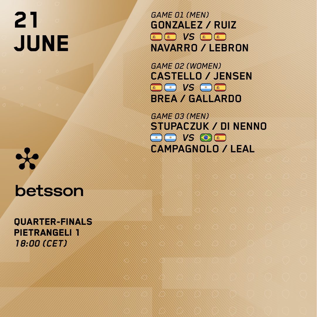 Mucho pádel en estos cuartos de final del #BNLItalyMajor . Partidazo de la jornada todo un Coello-Tapia vs Yanguas-Garrido . 🎾 

¡No os lo perdáis! 👀