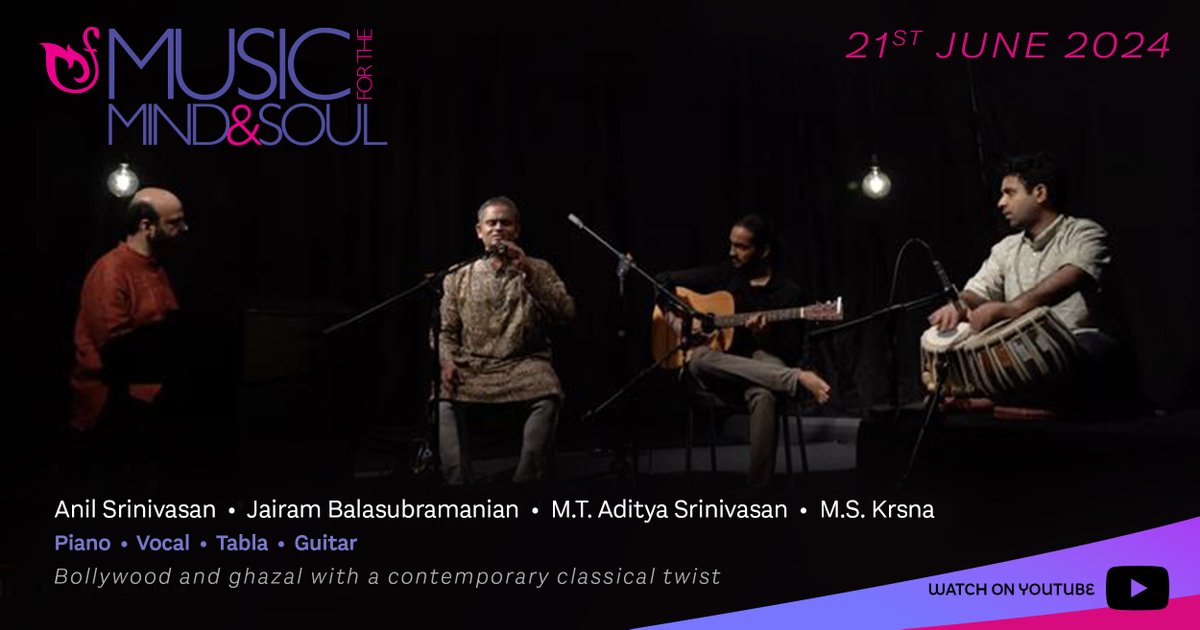 A beautiful blend of Bollywood &amp; ghazal tracks, reimagined with a contemporary classical twist!

A captivating performance bringing an interesting mix of instruments &amp; styles, creating a one-of-a-kind musical experience!

Watch in full now🎶
youtube.com/@milap/videos #WorldMusicDay