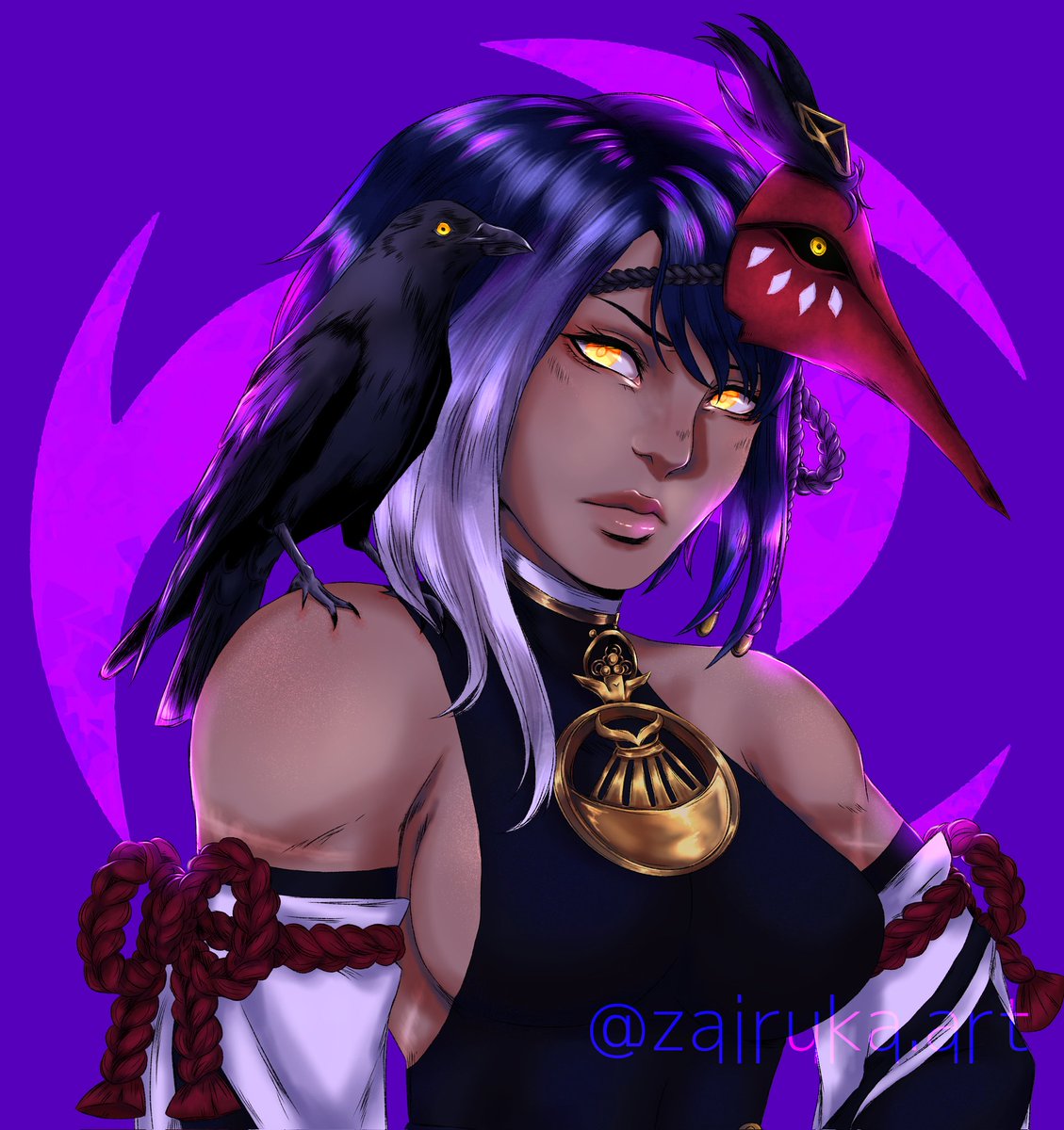 Kujou Sara from Genshin Impact 
#genshin #GENSHINIMPACT #GenshinImpactart #GenshinImpactWaifus #sarakujou #kujousara #ittosara #saraitto #fanart