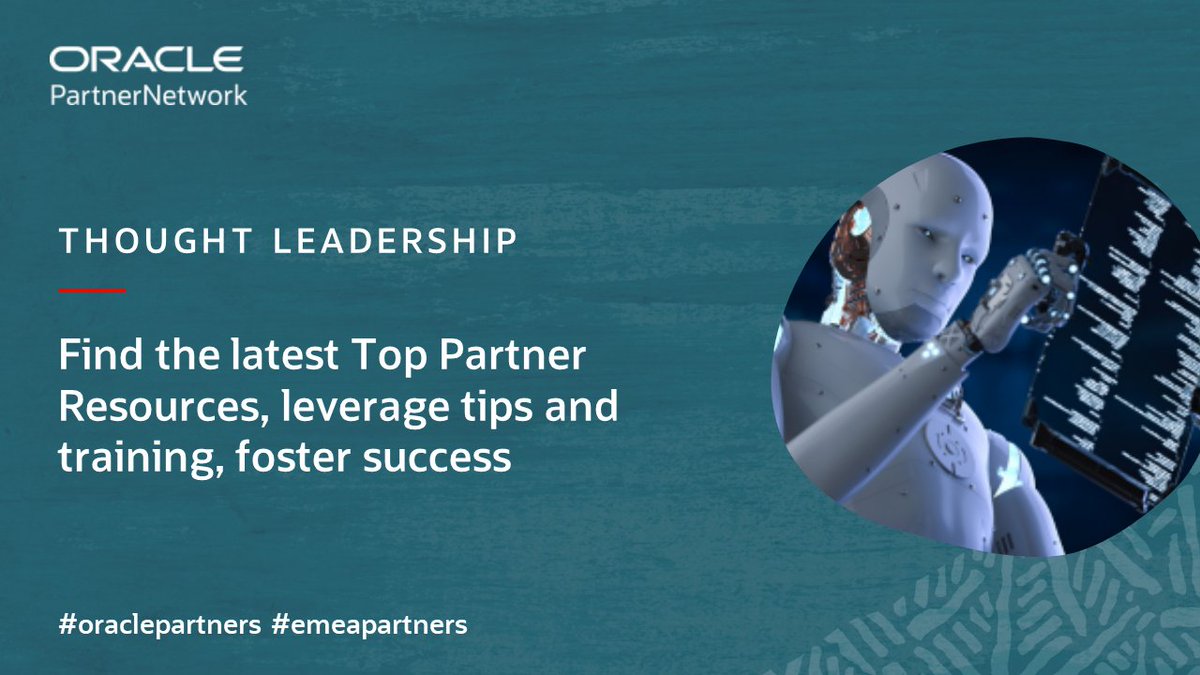 Oracle EMEA PartnerNetwork (@oracleemeaps) on Twitter photo #Oraclepartners - are you ready to succeed in FY25? Here are <a href="/sdiedericks/">Stefan Diedericks</a> top picks for Partner Resources - from Database releases to OCI training and GenAI tips and trends, get it all, here: tinyurl.com/yftunc9x #emeapartners @Oracleemeaps #Oraclepartners - are you ready to succeed in FY25? Here are <a href="/sdiedericks/">Stefan Diedericks</a> top picks for Partner Resources - from Database releases to OCI training and GenAI tips and trends, get it all, here: tinyurl.com/yftunc9x #emeapartners @Oracleemeaps