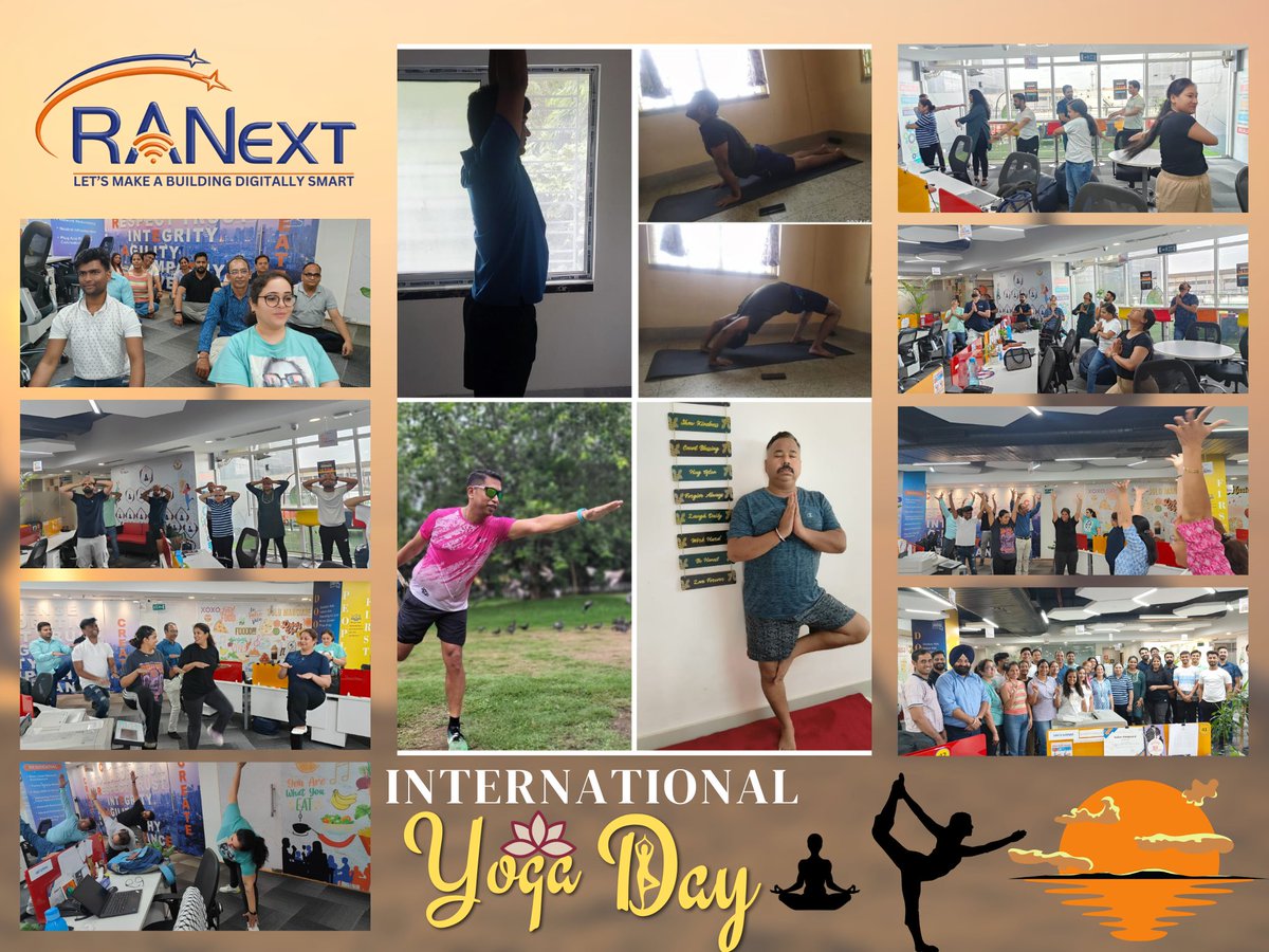 RANextOfficial's tweet photo. Celebrating International Yoga Day with Our Team! 

Today we came together to embrace wellness and mindfulness in celebration of International Yoga Day. 
#InternationalYogaDay #WellnessAtWork #TeamSpirit #Mindfulness #EmployeeWellbeing #YogaForAll https://t.co/6Zp5oMolRz