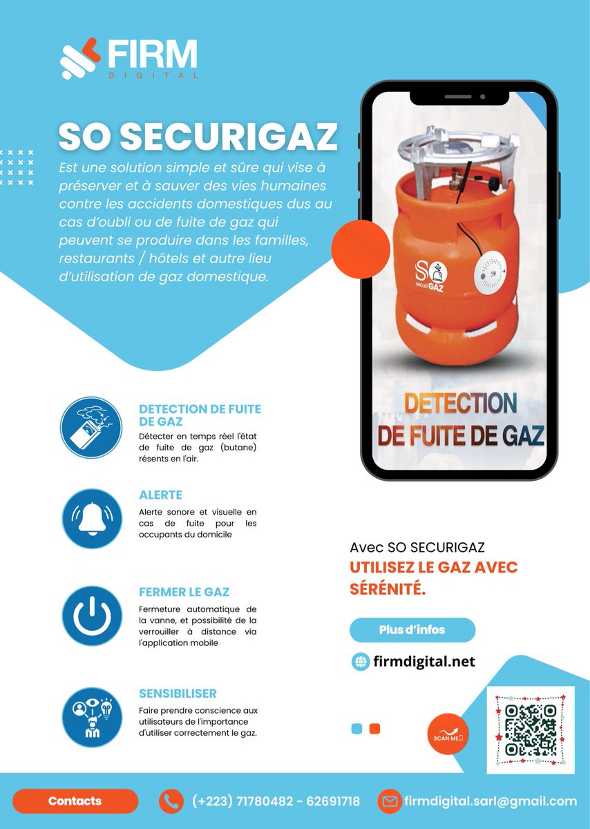 firmdigitalsarl's tweet photo. FIRM DIGITAL SARL participe à un concours important avec notre projet SO SECURIGAZ 
 
🙏 Aidez-nous à sauver des vies en votant pour nous ici : https://t.co/RpsaxlUuz0 

Pour voter, vous devez vous inscrire et vous authentifier.

Notre site web : https://t.co/iGP5CxpYFS https://t.co/UhAJSWC8uH
