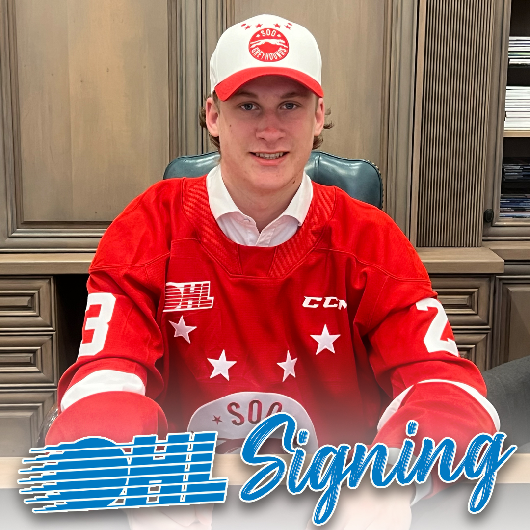 Ontario Hockey League (@ohlhockey) on Twitter photo The Soo Greyhounds (<a href="/OHLHoundPower/">Soo Greyhounds</a>) have signed fifth round 2023 #OHLDraft pick Brady Smith to an #OHL Scholarship and Development Agreement. 17-year-old forward won a Sutherland Cup title with <a href="/CycsNation/">Listowel Cyclones</a> this past season.
DETAILS ✍️: tinyurl.com/4p857vuk The Soo Greyhounds (<a href="/OHLHoundPower/">Soo Greyhounds</a>) have signed fifth round 2023 #OHLDraft pick Brady Smith to an #OHL Scholarship and Development Agreement. 17-year-old forward won a Sutherland Cup title with <a href="/CycsNation/">Listowel Cyclones</a> this past season.
DETAILS ✍️: tinyurl.com/4p857vuk