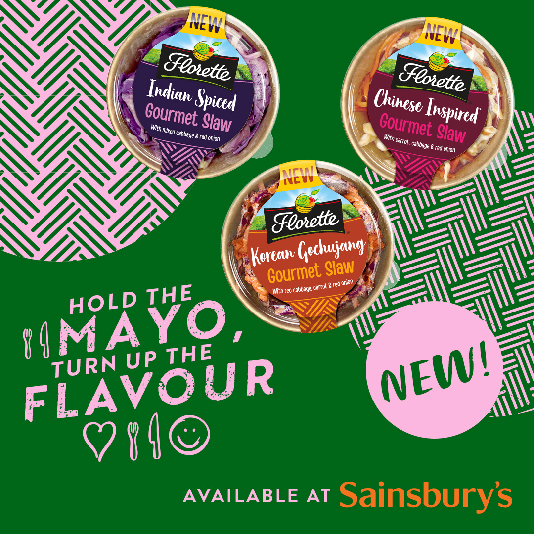 Florettesalad's tweet photo. Have you tried our Gourmet Slaws yet? 👀 Available in 3 delicious flavours:

⭐️ Korean Gochujang 
⭐️ Chinese Inspired
⭐️ Indian Spiced

Find them in @sainsburys! Shop now: https://t.co/1KmT7l0PZF https://t.co/WYvmjKnJH5
