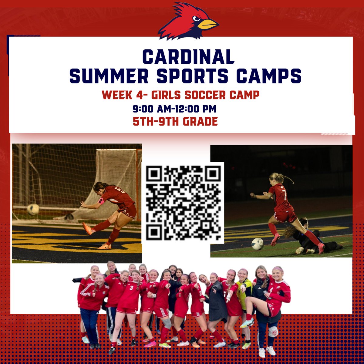 Week #4 is almost here!! Register today for soccer camp!! ⚽️⚽️⚽️ <a href="/JPIIHSSOCCER/">JPIIHS Soccer</a>