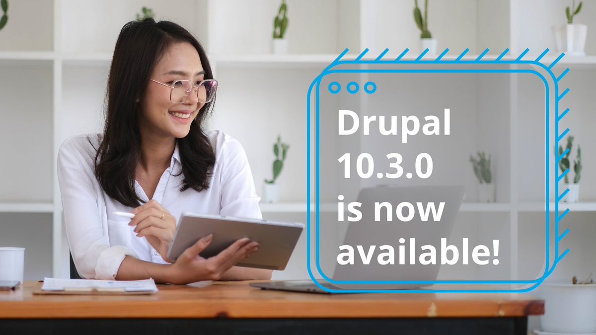 Drupal 10.3.0 is here! The third and final feature release of #Drupal 10 ships with a new experimental Navigation UI, stable Workspaces and Single-Directory Components, simplified menu editing, new recipe and access policy APIs, and more. 

drupal.org/blog/drupal-10…