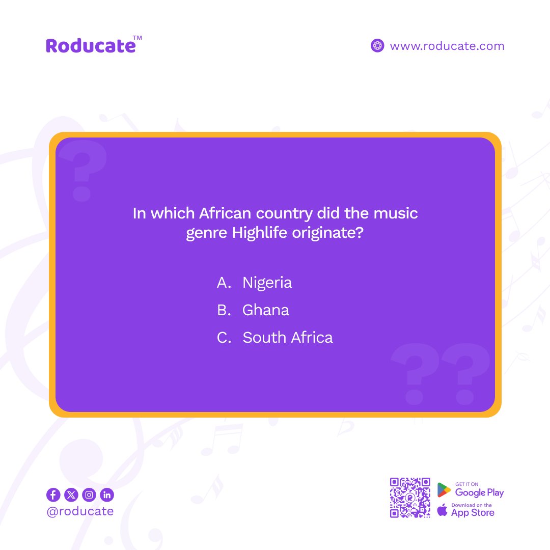 roducate's tweet photo. Think you know your music inside out? Test your knowledge with these mind-bending questions!
#MusicDay #Music #Roducate https://t.co/GFeMyvembk