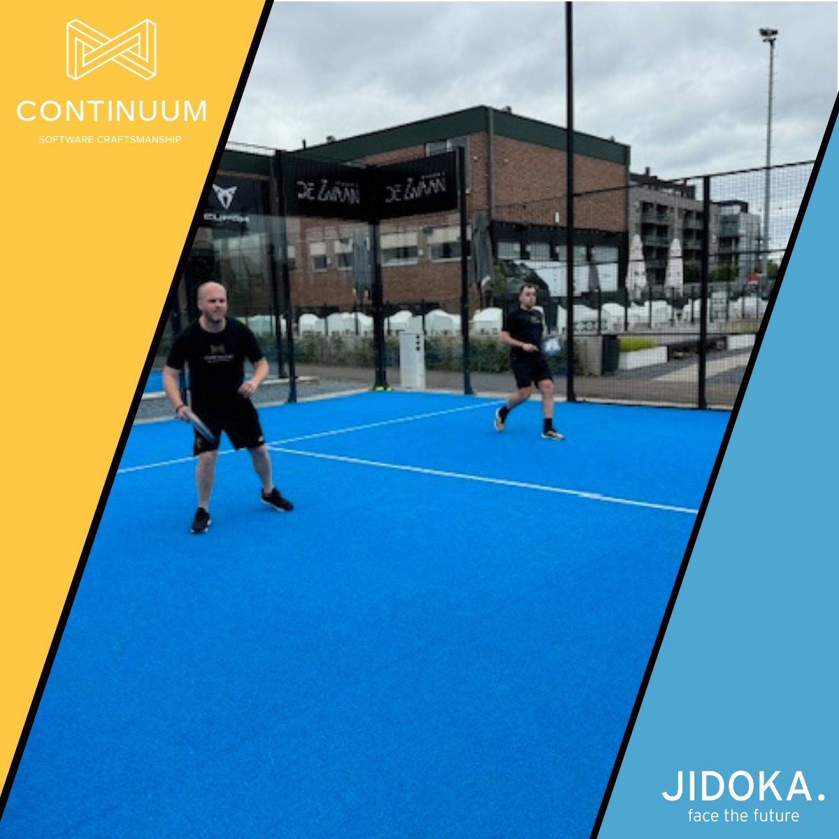 continuumbe's tweet image. 🎾 Last Friday, Continuum-Jidoka had a fantastic lunch break playing padel. 🏓 It was the perfect way to unwind and strengthen our team spirit. 🌟 💻💪 #TeamContinuumJidoka #ITConsultancy #Java #Frontend #Cloud #PadelFun #TeamBuilding