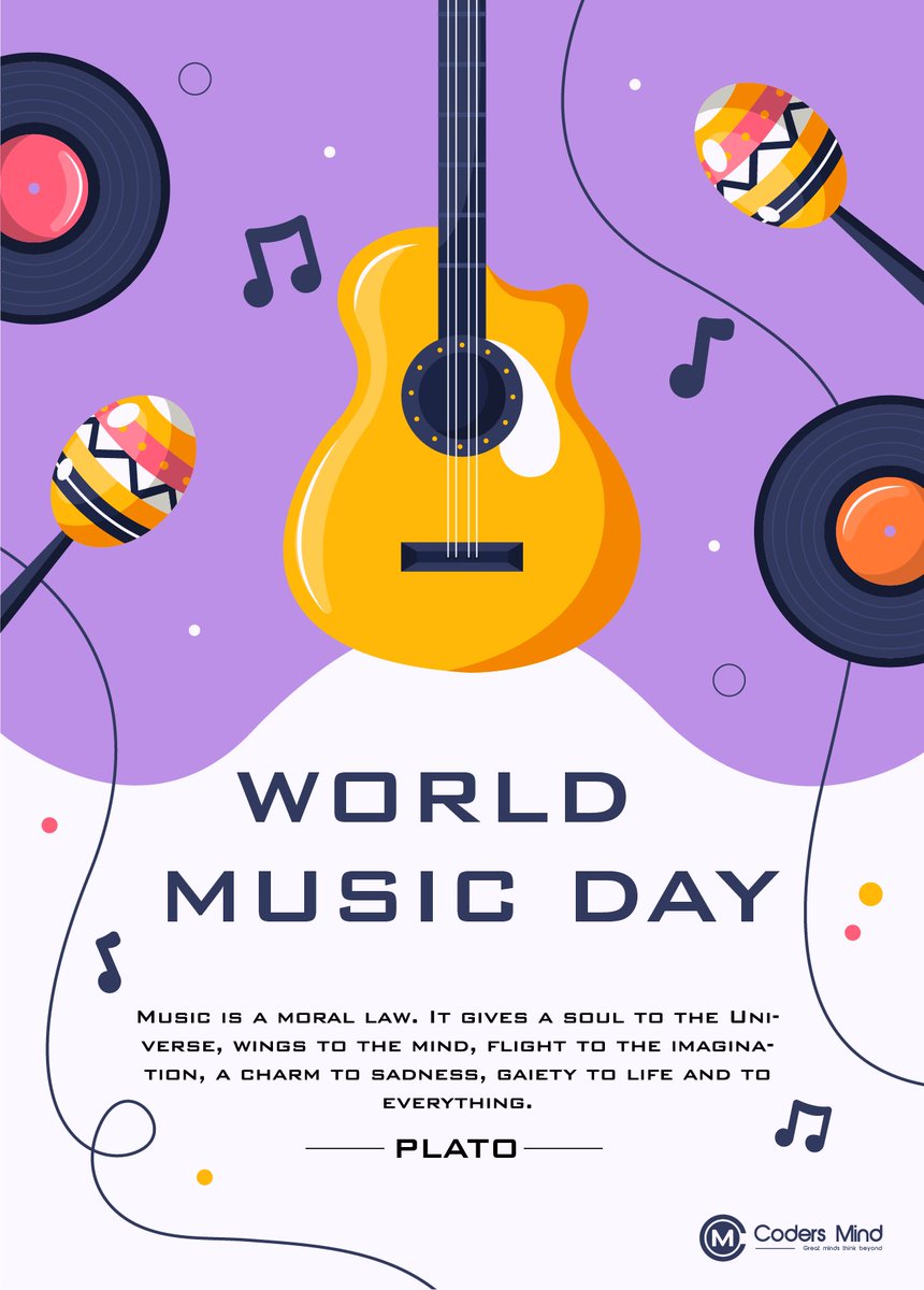 codersmind's tweet image. Where Words Fails Music Speaks. Happy World Music Day 🎧🎼🎹🥁🪘🪇🪈🎷🎺🪗🎸🪕🎻🎤
#musicalday #worldmusicday