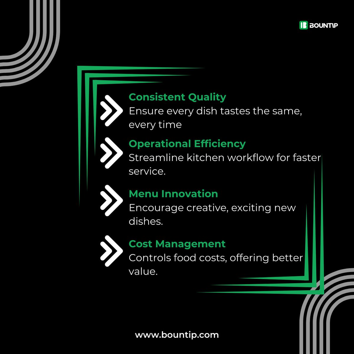 bountipglobal's tweet photo. Elevate your brand with meticulous recipe management. Consistency and quality in every bite! 🌟🍴 

#Bountip #bountiptech #QualityDining https://t.co/HzdwCYT4xe