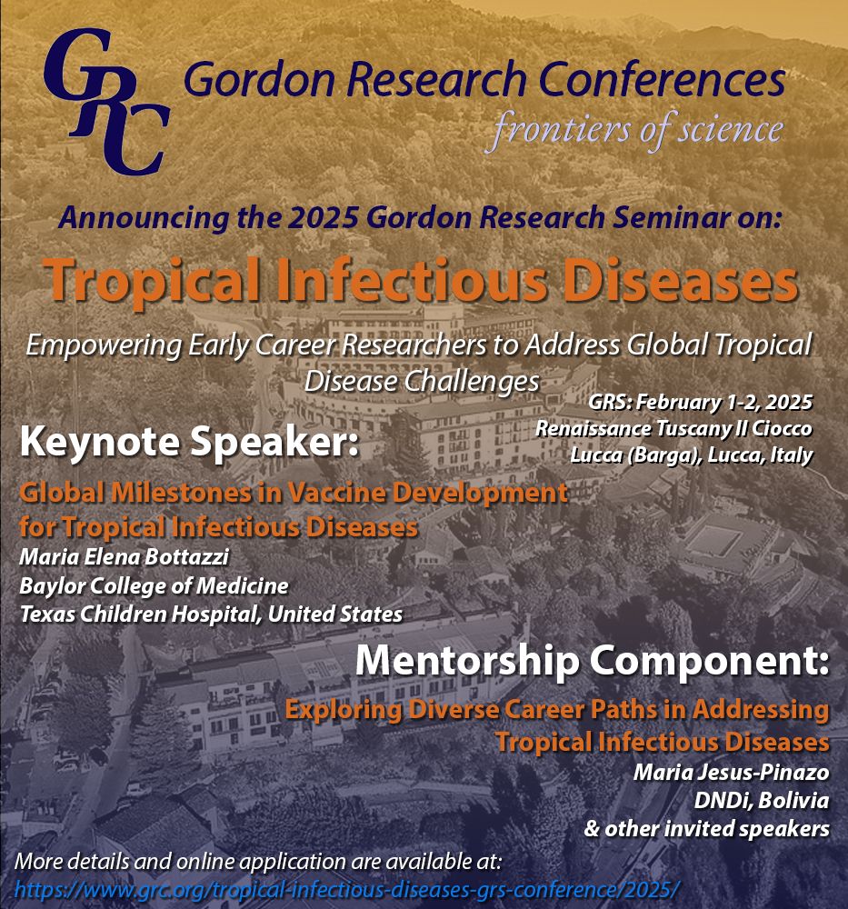 Don’t miss this opportunity to empower the next generation of scientists and shape the future of our field! 📅 Save the Date: February 1-2, 2025 (GRS) and February 2-7, 2025 (GRC)📍 Location: Lucca, Italy Registration and additional information: lnkd.in/gYUhc_5P