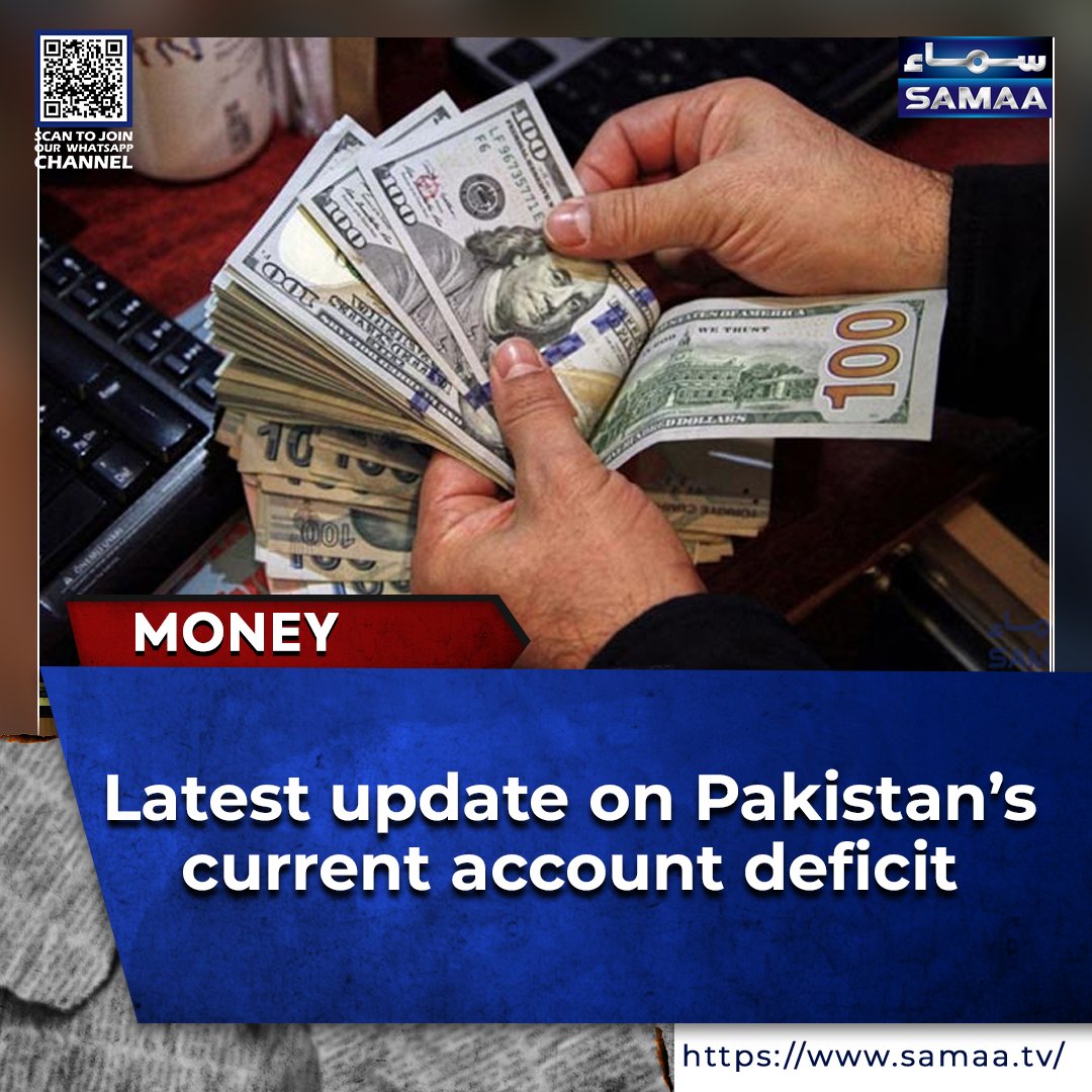 SamaaEnglish's tweet image. Read more: samaa.tv/2087316708-

#Pakistan #CurrentAccountDeficit #economy #SBP