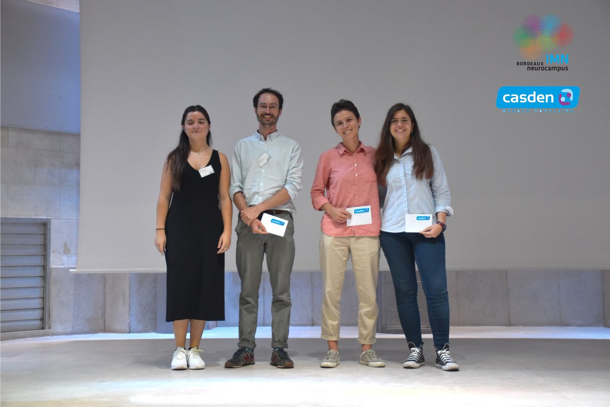 Institute of Neurodegenerative Diseases (IMN) (@imnresearch) on Twitter photo Adrien Boissenin and Carmen Guerrero-Marquez received best poster prizes, and <a href="/ElbaMolpeceres/">Elba Molpeceres</a> and @eduardagzc received the best talk prizes 🙌
<a href="/Neuro_Bordeaux/">Bordeaux Neurocampus</a> | #neurosciences | #brain Adrien Boissenin and Carmen Guerrero-Marquez received best poster prizes, and <a href="/ElbaMolpeceres/">Elba Molpeceres</a> and @eduardagzc received the best talk prizes 🙌
<a href="/Neuro_Bordeaux/">Bordeaux Neurocampus</a> | #neurosciences | #brain