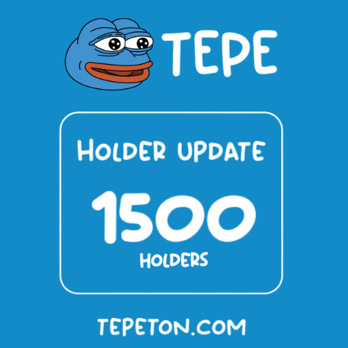 Another huge milestone for $TEPE as we now have 1500 holders!🐸