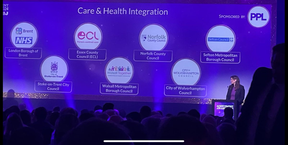 #MJAwards <a href="/TheMJAwards/">The MJ Awards</a> Health and Care Integration. Congratulations to <a href="/WolvesCouncil/">Wolves Council</a> 💫 Hugely proud to be with this team today <a href="/SoTCityCouncil/">Stoke-on-Trent CC</a> <a href="/CombinedNHS/">CombinedNHS</a> <a href="/mpftnhs/">Midlands Partnership University NHS FT</a> <a href="/PVFCFoundation/">Port Vale Foundation</a> <a href="/beanieo/">Gill O'Hare 🌈</a> <a href="/NDTicentral/">NDTi</a> <a href="/CLSNDTi/">CLS</a> <a href="/PPLthinks/">PPL</a> #integratedneighbourhoodteams #communitiestogether