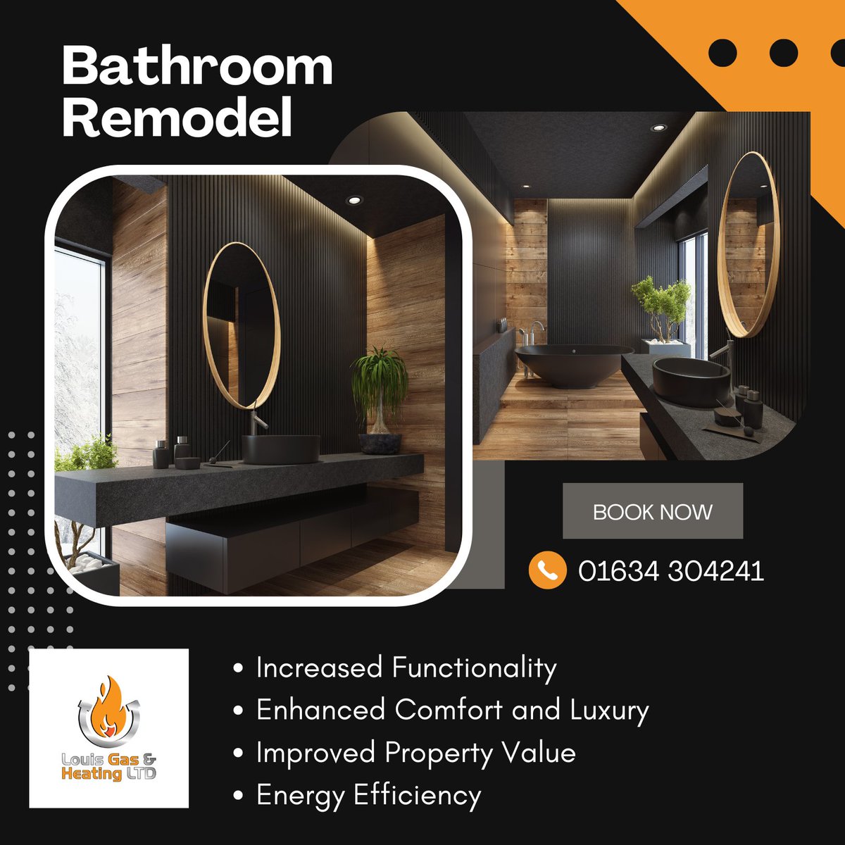 Ready for a bathroom upgrade?
Transform your bathroom into a sanctuary of comfort and style with Louis Gas &amp; Heating LTD!
Our expert team handles everything from design to installation, ensuring top-notch quality and
customer satisfaction. Contact us today!
Call us: +441634304241