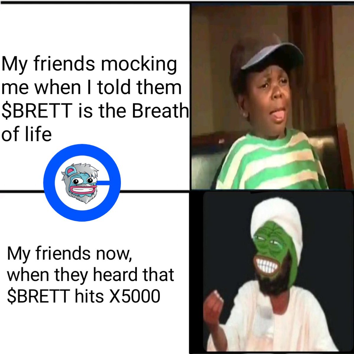 Saintgoodd's tweet photo. @BasedBretto My submission sir
#BRETTO #MemeContest #Crypto #CryptoCommunity #BasedBretto https://t.co/MbLiPC3Woe