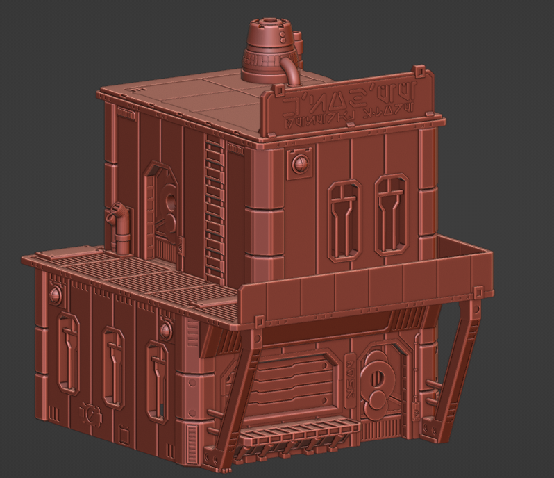 Corvusgamester1's tweet photo. Finshed this #scifi MidRim City Shop for #starwarslegion and #shatterpoint On to test printing next. #3Dprinting #wargaming #warhammer40k #infinitythegame #necromunda #firefight #terrain #judgedredd #realitysedge #tabletopgaming https://t.co/KeWMDO0rmx