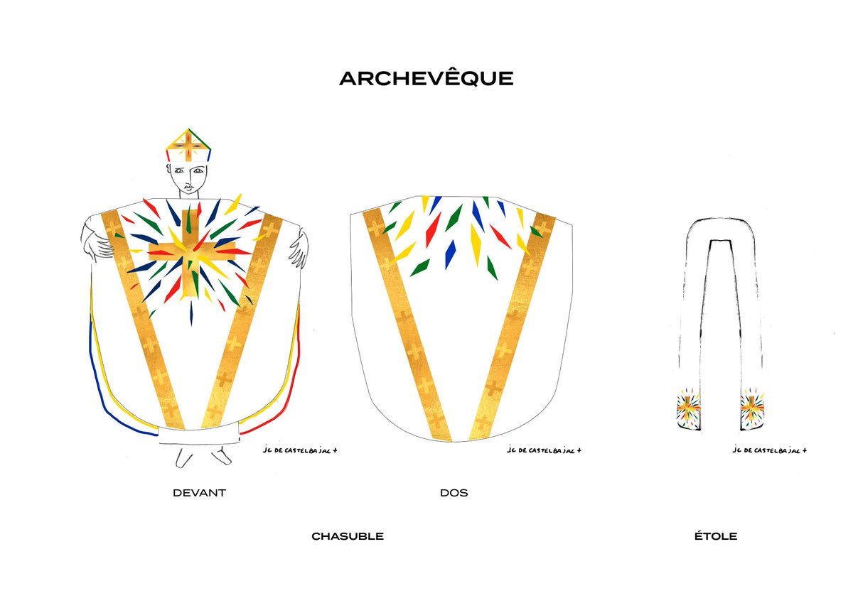 Le créateur du nouveau vestiaire liturgique de Notre-Dame de Paris enfin dévoilé ! Découvrez les chasubles que porteront les célébrants pour la réouverture de Notre-Dame de Paris : bit.ly/VestiaireLitur…… 
#NotreDame #NDP