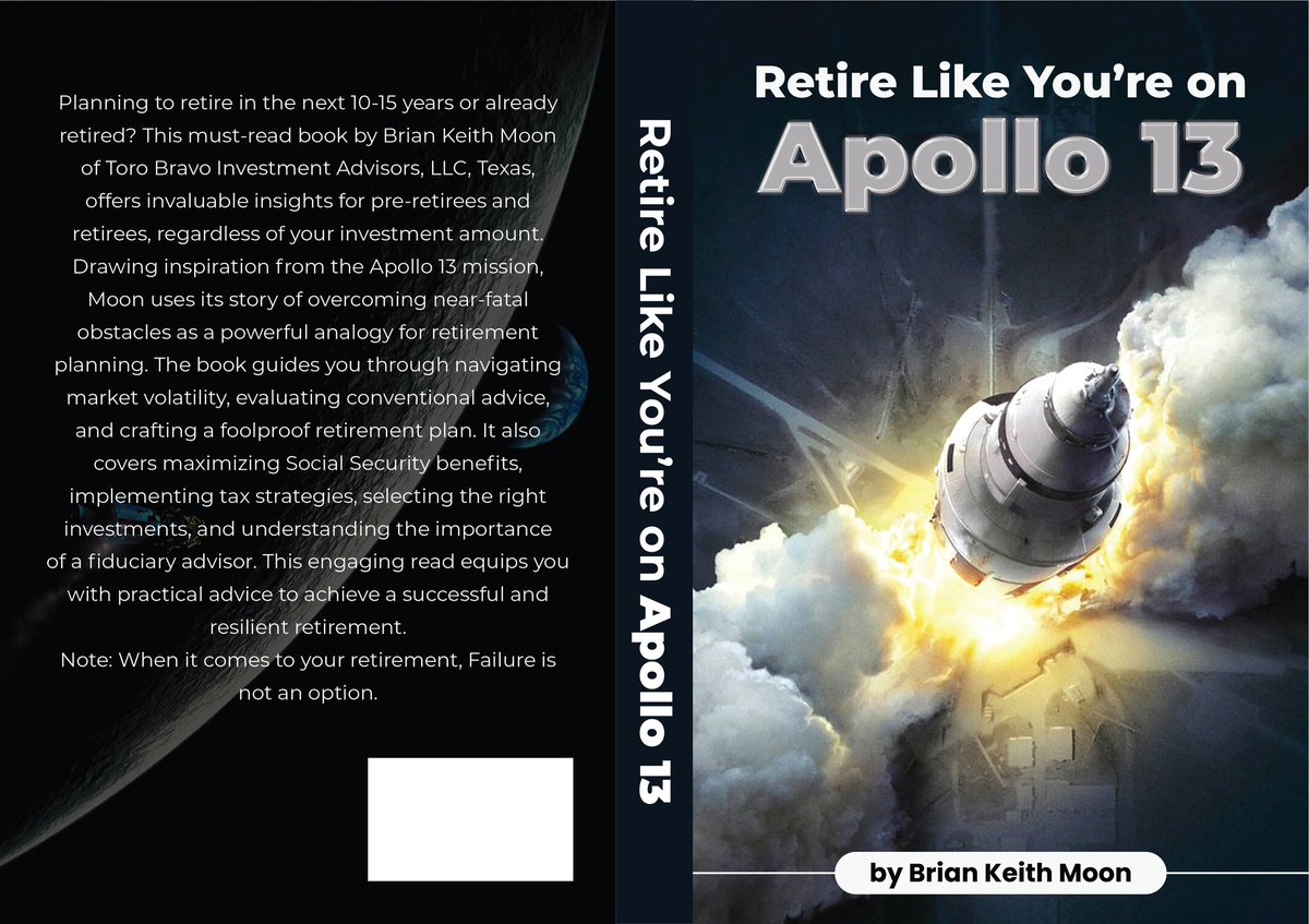 YouRetire's tweet image. The retirement guide titled ‘Retire Like You’re on Apollo 13’ will drop on Amazon early July 2024.