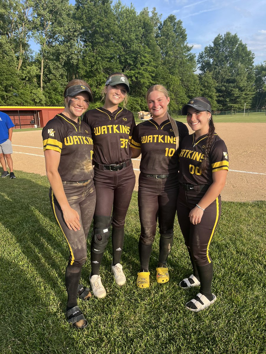 JordynWycuff's tweet photo. Closed the Warrior softball chapter this week! Fortunate for every opportunity in black and gold. 💛 

Single Season Records Broken: 
.642 AVG 
70 Hits (#10 OHHS History) 
1.211 SLG 

Career Records Broken: 
208 Hits
40 2B
34 HR
115 1B
178 RBI (#11 OHHS History) 
170 RS 
.995 F% https://t.co/VIYtIPD4pM