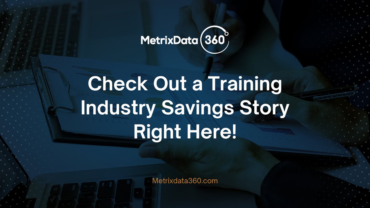 metrixdata360's tweet image. Check out this case study on how a training industry leader finds substantial savings with #MetrixData 360’s strategic guidance. #OptimizationSuccess

hubs.li/Q02zKmBm0