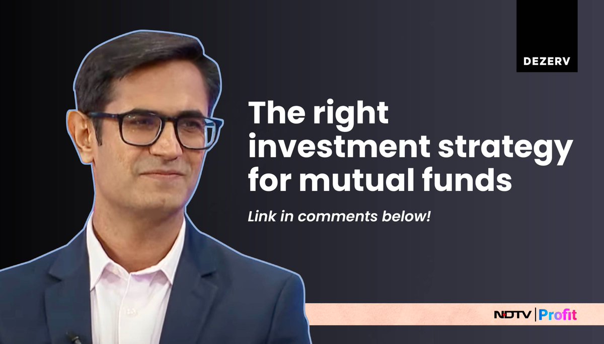 Sandeep Jethwani (@sandeepjethwani) on Twitter photo Yesterday, I spoke to <a href="/_nirajshah/">Niraj Shah</a> on The Mutual Fund Show on <a href="/NDTVProfitIndia/">NDTV Profit</a> on wealth creation through mutual funds.
I strongly believe that mutual funds are optimal instruments to create wealth through equity, and this conversation reiterates my thoughts on this topic.
In Yesterday, I spoke to <a href="/_nirajshah/">Niraj Shah</a> on The Mutual Fund Show on <a href="/NDTVProfitIndia/">NDTV Profit</a> on wealth creation through mutual funds.
I strongly believe that mutual funds are optimal instruments to create wealth through equity, and this conversation reiterates my thoughts on this topic.
In