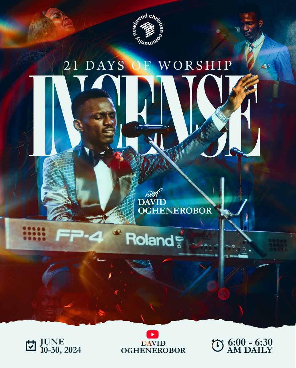 newbreedccng's tweet photo. 12 morning of worship so far 🔥🙌

Here's today's session, if you missed it 👇👀

https://t.co/SXsAvxI6lu

Don't miss tommorow's session!...check the flier for details 👇

#Incense
#NewbreedCC https://t.co/pBPNQQvrNJ