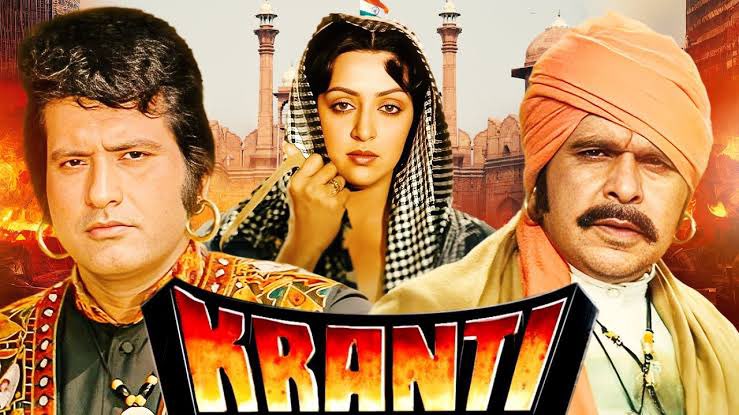 Bolly_BoxOffice's tweet photo. #Kranti grossed โน1.25 crore in Delhi/UP in ten weeks and then went on to earn around โน3.50 crore in its entire run and before #HumAapkeHainKoun in 1994, films like #Coolie, #RTGM, #MPK and #Aankhen failed to touch โน3 crore nett in Delhi/UP there were only three films in history that had earned over โน3 crore in Delhi/UP and those were #Sholay, #Kranti and #Mard.