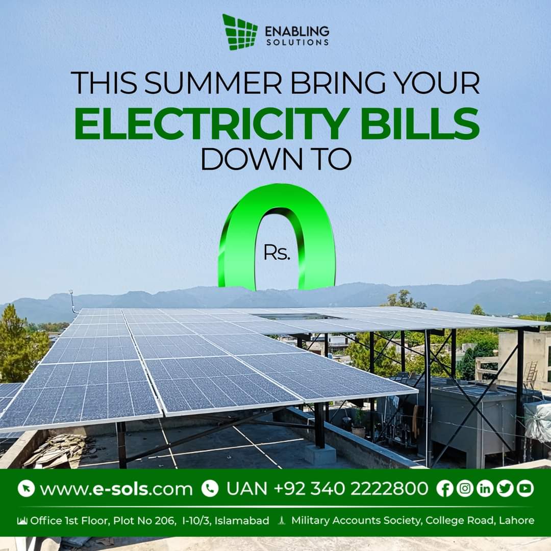 This summer, bring your electricity bills down to zero with our advanced solar system from Enabling Solutions. Embrace clean energy and enjoy significant savings. Contact us today to get started! 

#EnablingSolutions #SolarEnergy #ZeroBills #CleanEnergy #SummerSavings