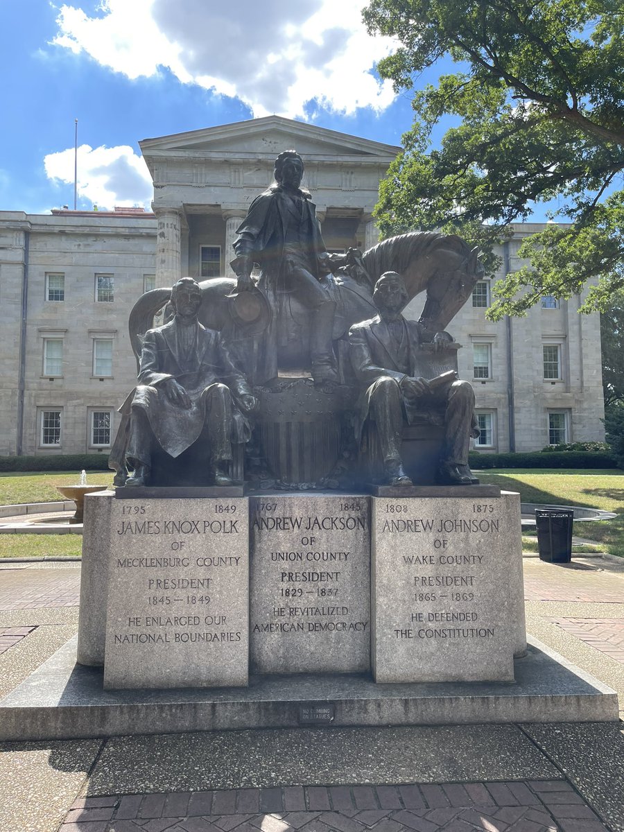 jmatthewward23's tweet photo. Laughing at this truly funny statue outside the North Carolina state capitol building. https://t.co/SV7mc9uExA