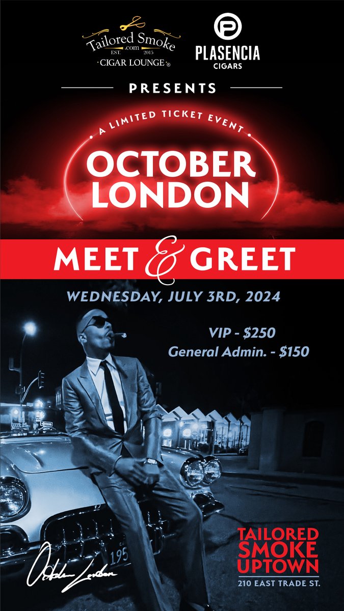 PlasenciaCigars's tweet photo. Join us on July 3rd! @TailoredSmoke https://t.co/WcbpyhHTV0