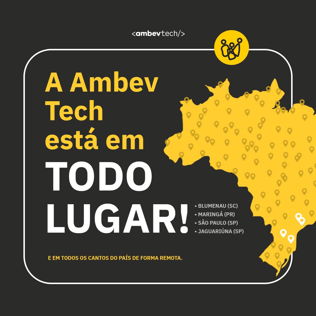 ambevtech's tweet image. Sabia que as soluções tecnológicas que levam a marca Ambev para todo o mundo são criadas em algum lugar pertinho de você? Confira nossas vagas no link 4et.us/sffn3n e vem fazer parte deste time!

#AmbevTech #Tecnologia #TechAndCheers