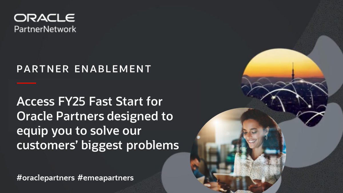 Explore our unparalleled portfolio, investments in Marketing, Tech, Oracle solutions &amp; "One Oracle" approach. Complete your FY25 Fast Start training; learn how to move faster, together: tinyurl.com/3ss5yxbz #oraclepartners #emeapartners @Oracleemeaps