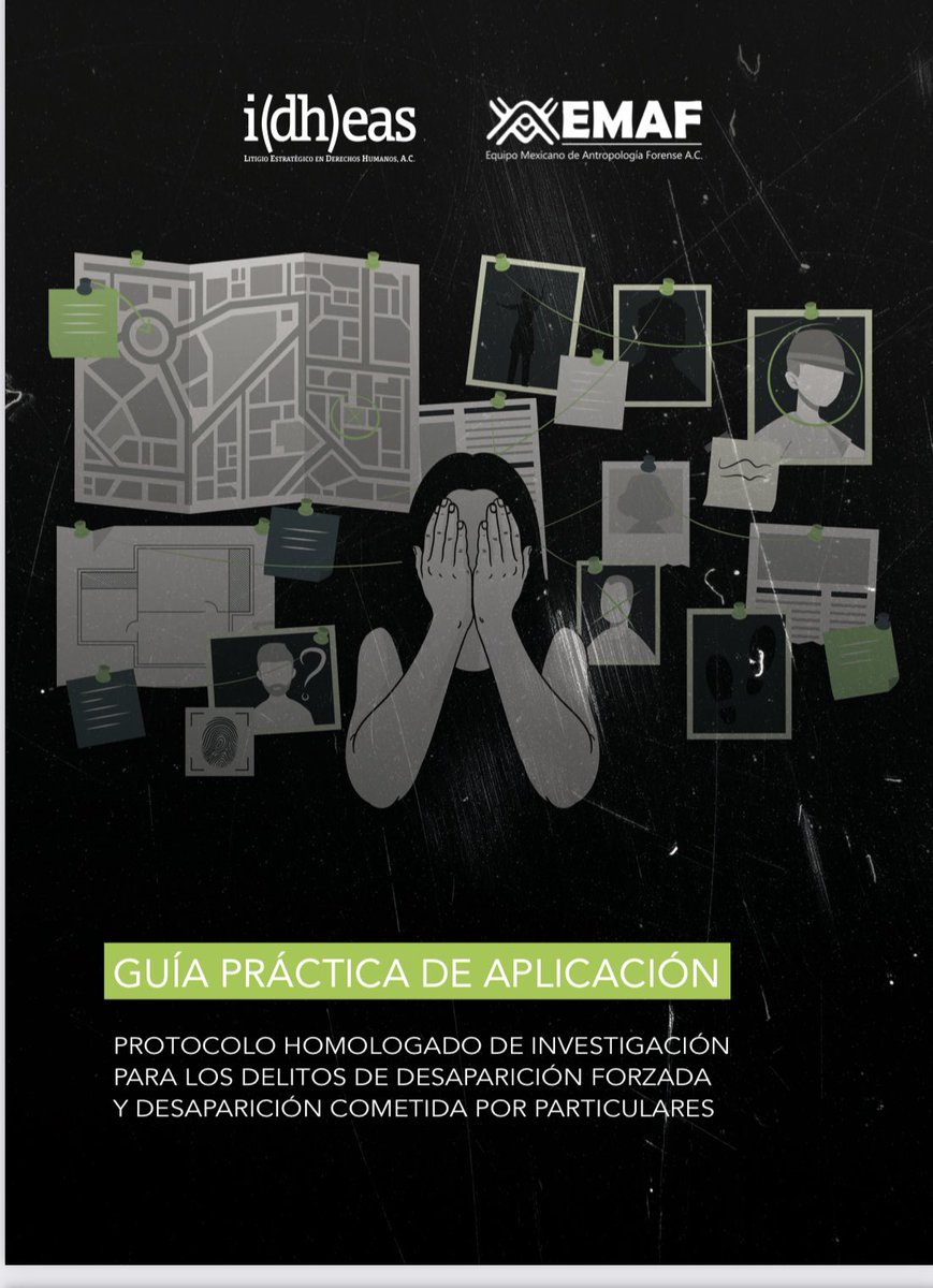 Las Organizaciones <a href="/EMAF_AC/">EMAF AC</a> e <a href="/idheasdh/">IDHEAS</a> presentan la GUIA PRÁCTICA DE APLICACIÓN DEL PROTOCOLO HOMOLOGADO DE INVESTIGACIÓN PARA LOS DELITOS DE DESAPARICIÓN FORZADA Y DESAPARICIÓN COMETIDA POR PARTICULARES. 
Descarga la Guia 👉 
idheas.org.mx/comunicaciones…