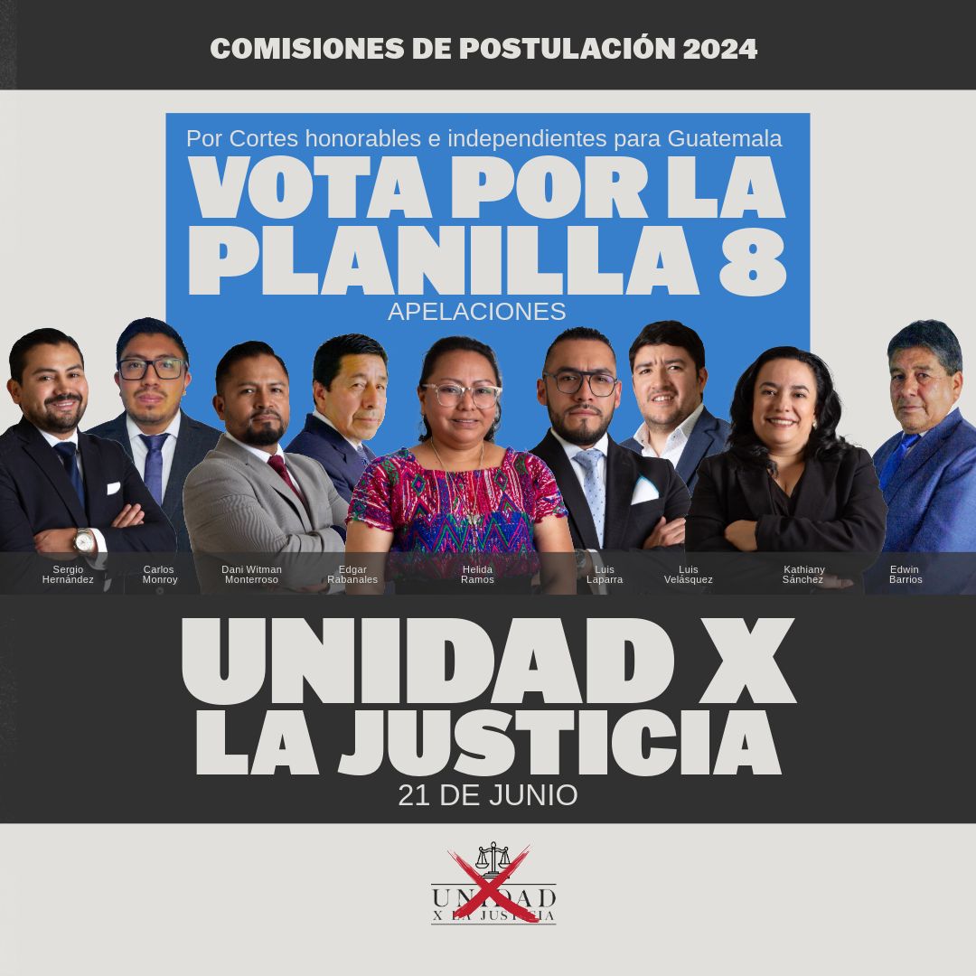 Helisolmar's tweet image. Por  la independencia judicial, estamos llamados a votar por personas independientes. Planilla 8, la opción.