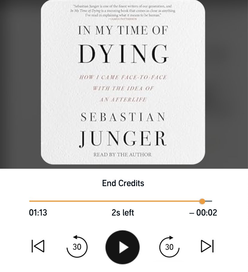 Michael Shermer (@michaelshermer) on Twitter photo Speaking today with <a href="/sebastianjunger/">Sebastian Junger</a> about NDEs, the afterlife, altered states, God, and finding meaning in the hear-and-now whether or not there is a hereafter (very probably not). Don't treat this world as a provisional proscenium before the big show to come.
Great listen! Speaking today with <a href="/sebastianjunger/">Sebastian Junger</a> about NDEs, the afterlife, altered states, God, and finding meaning in the hear-and-now whether or not there is a hereafter (very probably not). Don't treat this world as a provisional proscenium before the big show to come.
Great listen!