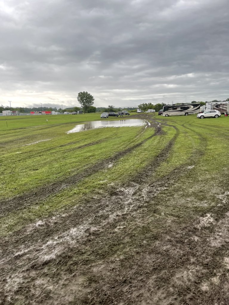 lehi_toby's tweet photo. This is the South campground @husetsspeedway around 8pm Thursday. I can confirm that it has been raining hard since that point 95% of the time. 🤦🏻♂️ #PrayForSunshine https://t.co/5dawQqdvVr
