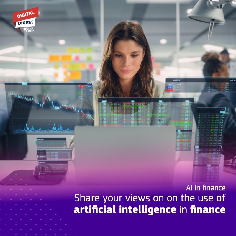 DigitalEU's tweet photo. Here's your weekly #DigitalDigest: 

🔹1st high-level meeting of future EU's #AI Board

🔹AI in finance: new targeted consultation and workshop series

🔹2 calls for proposal to help media produce &amp; distribute news about EU

🔹EU 5G Observatory: Calls for a study

#DigitalEU