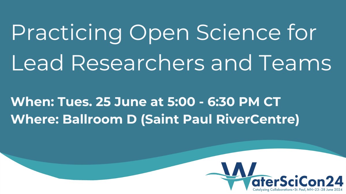 AGU (American Geophysical Union) (@theagu) on Twitter photo 🔬 Do you lead a research team?
🌊 Make sure you join our #WaterSciCon24 workshop on the principles of #OpenScience and the benefits it can have for your team!
🔗 Learn more: lite.spr.ly/6009BJ7R
<a href="/ShelleyStall/">Shelley Stall + @shelleystall.bsky.social</a> @kvrouwen 🔬 Do you lead a research team?
🌊 Make sure you join our #WaterSciCon24 workshop on the principles of #OpenScience and the benefits it can have for your team!
🔗 Learn more: lite.spr.ly/6009BJ7R
<a href="/ShelleyStall/">Shelley Stall + @shelleystall.bsky.social</a> @kvrouwen