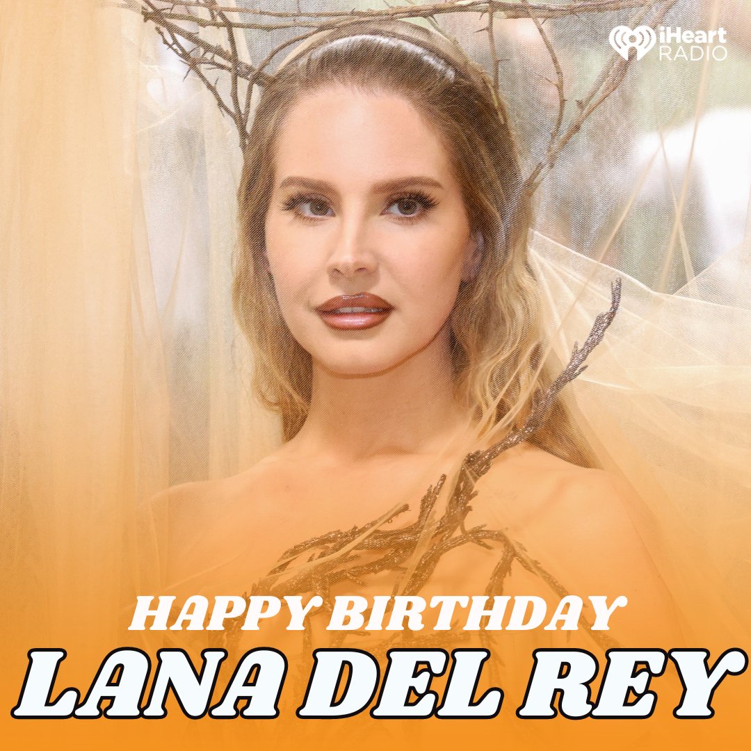 Happy birthday to the beautiful #LanaDelRey! 🥰🎉 Listen to her station on the <a href="/iHeartRadio/">iHeartRadio</a> app now! 

Listen here 👉ihe.art/8nP5Tzo