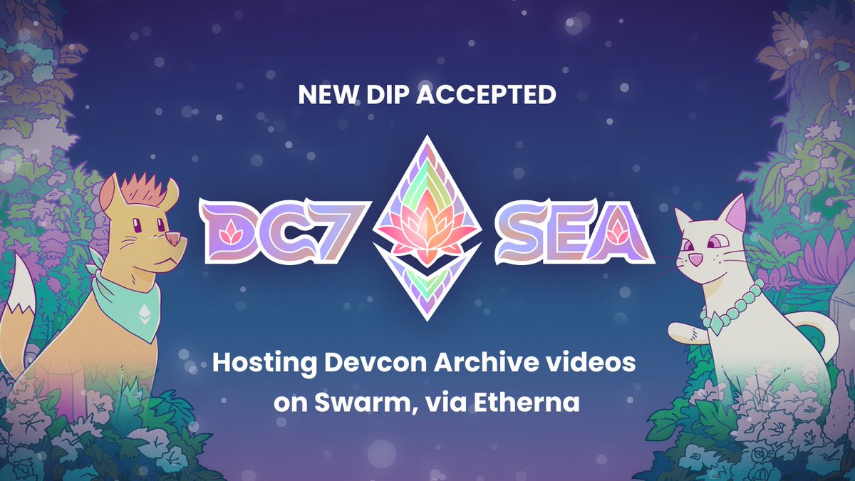 EFDevcon's tweet photo. You want to watch Devcon 7 videos in a web3 manner?

You can! We accepted the Devcon Improvement Proposal (DIP) from @etherna_io and @ethswarm

https://t.co/JjijlzOm71 https://t.co/Y2lIAOW0MR