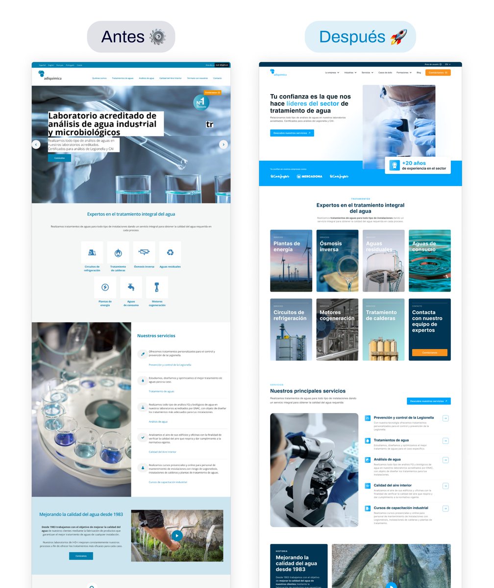 aracelidesign's tweet photo. Before ➡️ After

Cliente del sector químico industrial 🧪 https://t.co/gC6HeHS5kY